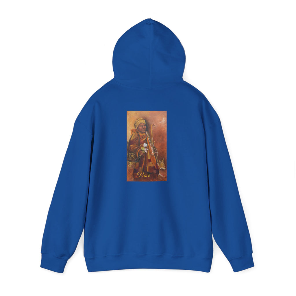 Hoodie — Spiritual Monk Art/ Print Back Graphic