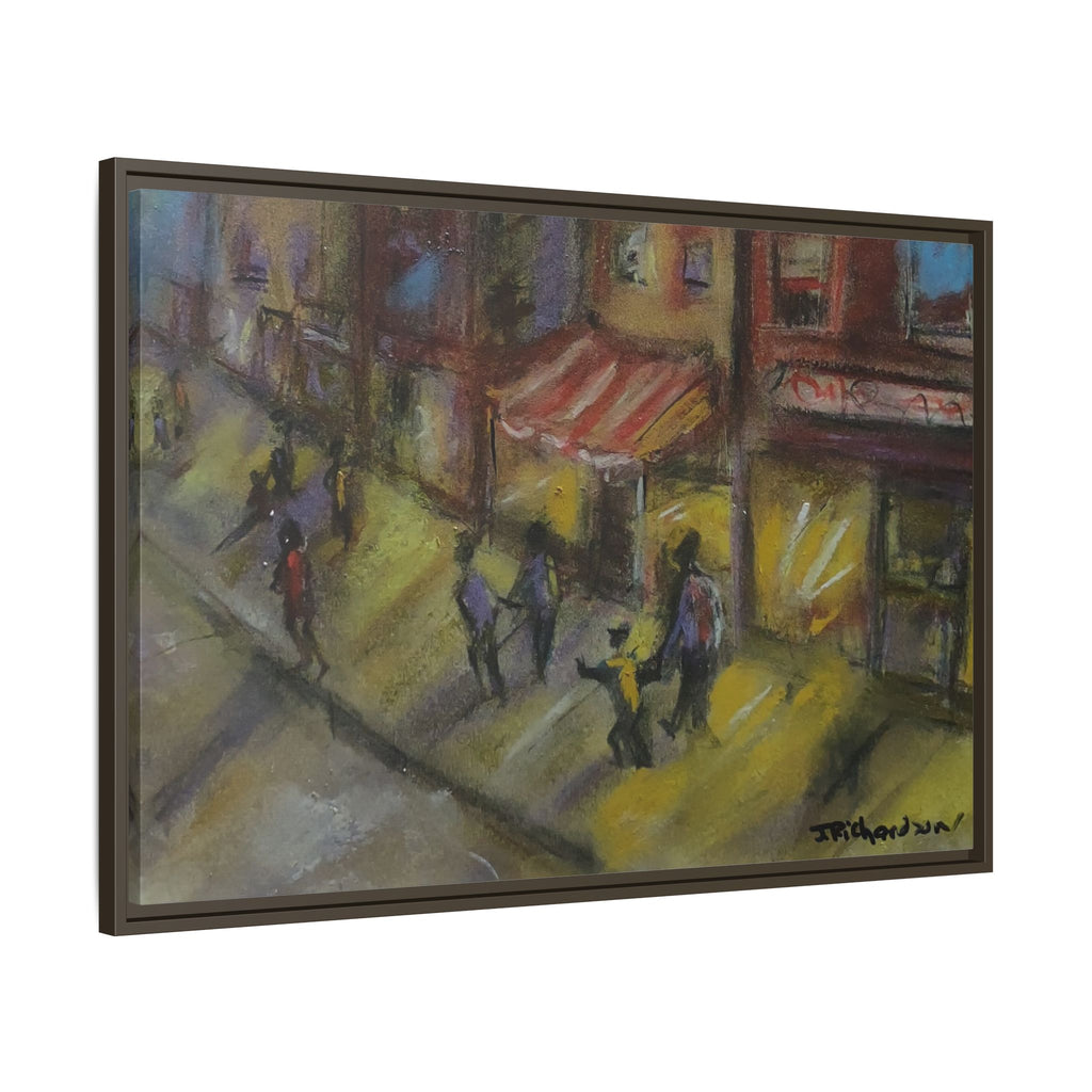 Copy of Framed Canvas Print - Colorful Bell Peppers Still Life