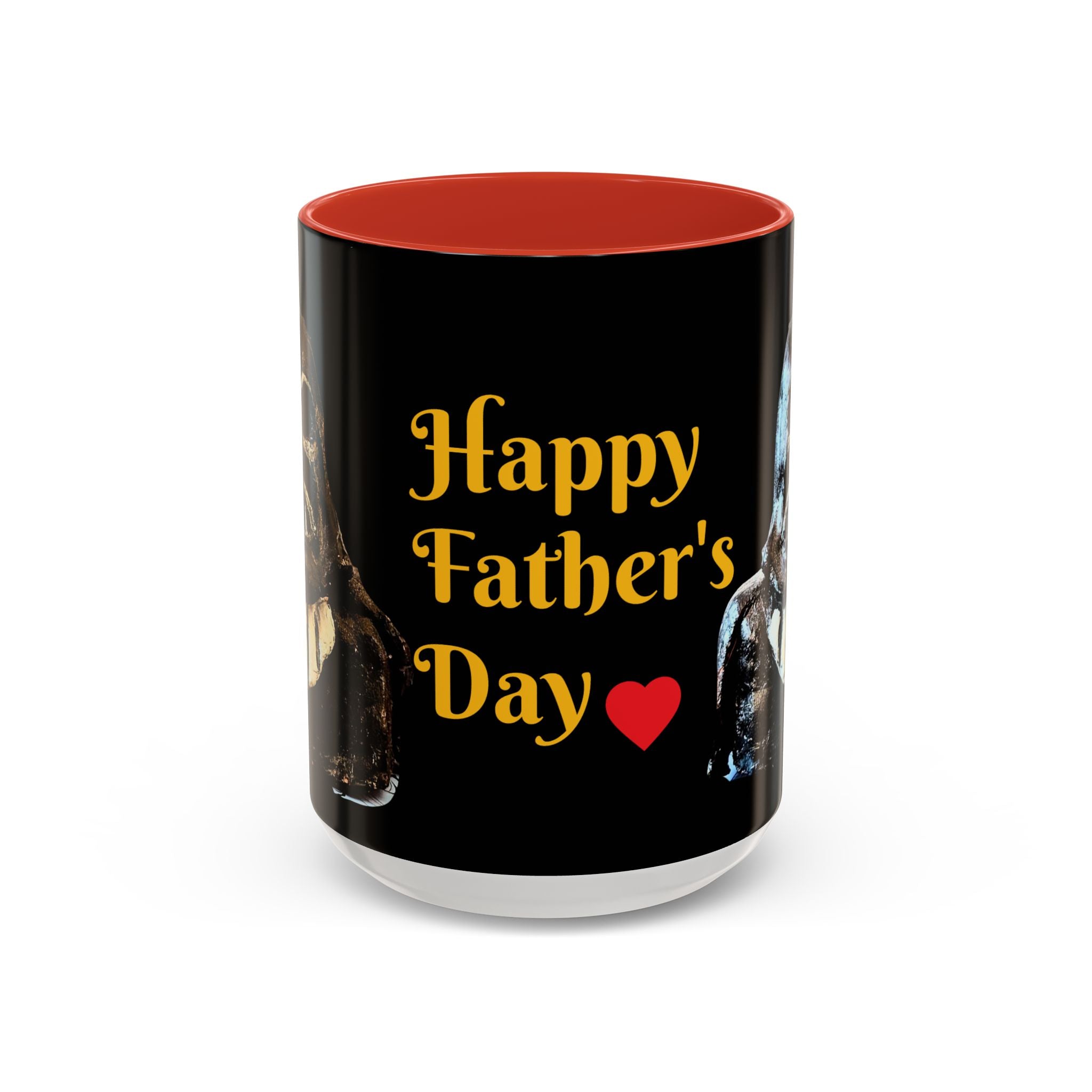 Father’s Day Coffee Mug – "Happy Father's Day" Black Accent Ceramic Mug (11/15oz)