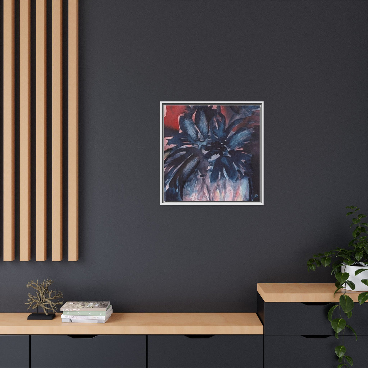 Copy of Lemon Grapes Pastel Painting Framed Matte Canvas