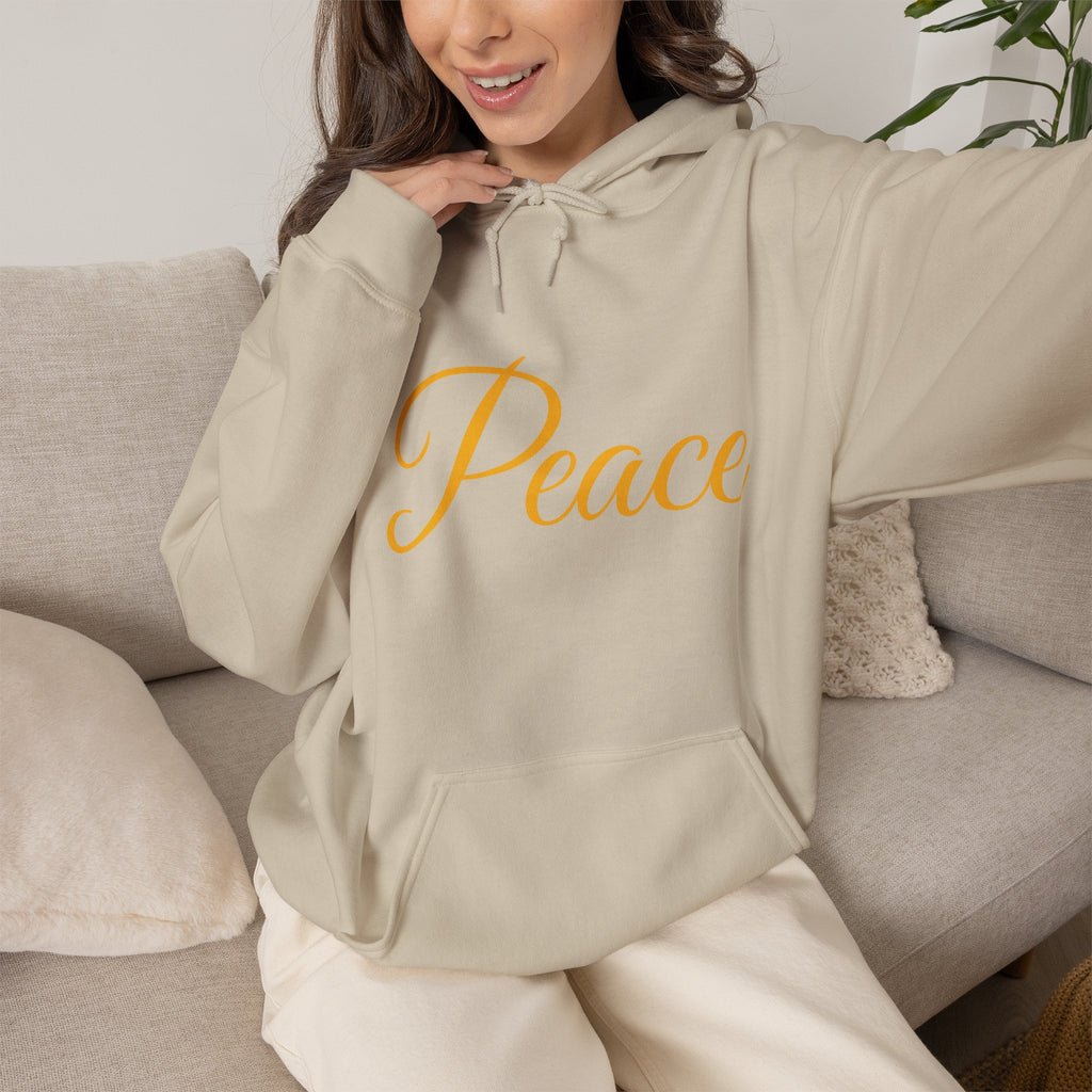 Hooded Sweatshirt design on back Walk for Peace on front