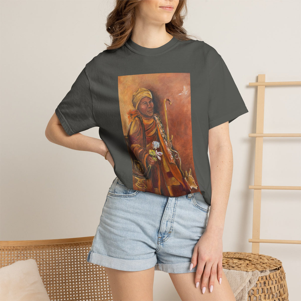 Walk for Peace T-Shirt — Monk Art Graphic Tee