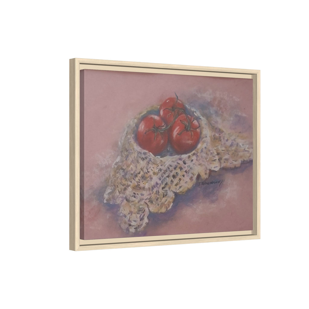 Tomato Still Life Matte Canvas Framed | Kitchen Wall Art