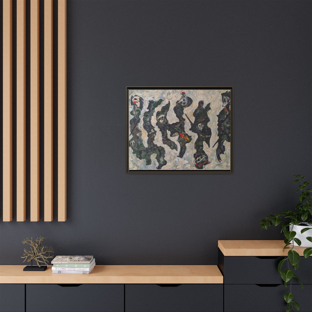 Copy of Framed  Autumn Leaves Matte Canvas Watercolor