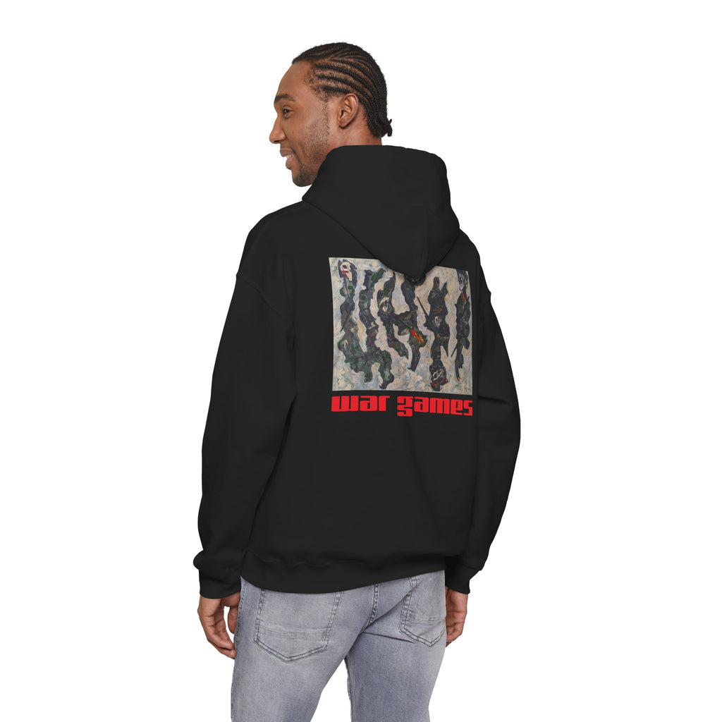 War Games Hoodie — Vintage Camouflage Graphic Pullover