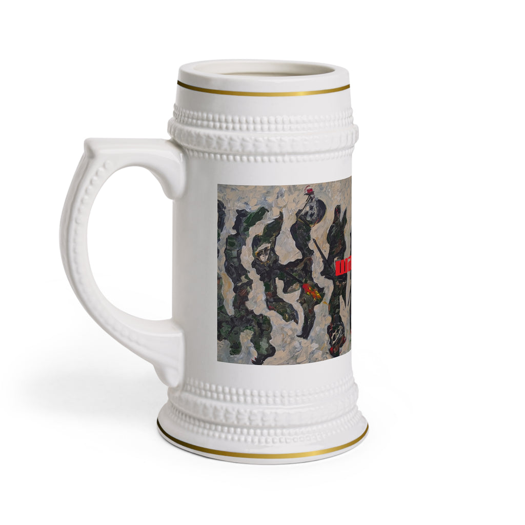 War Games, printed Beer Stein, back design, Frt. Logo