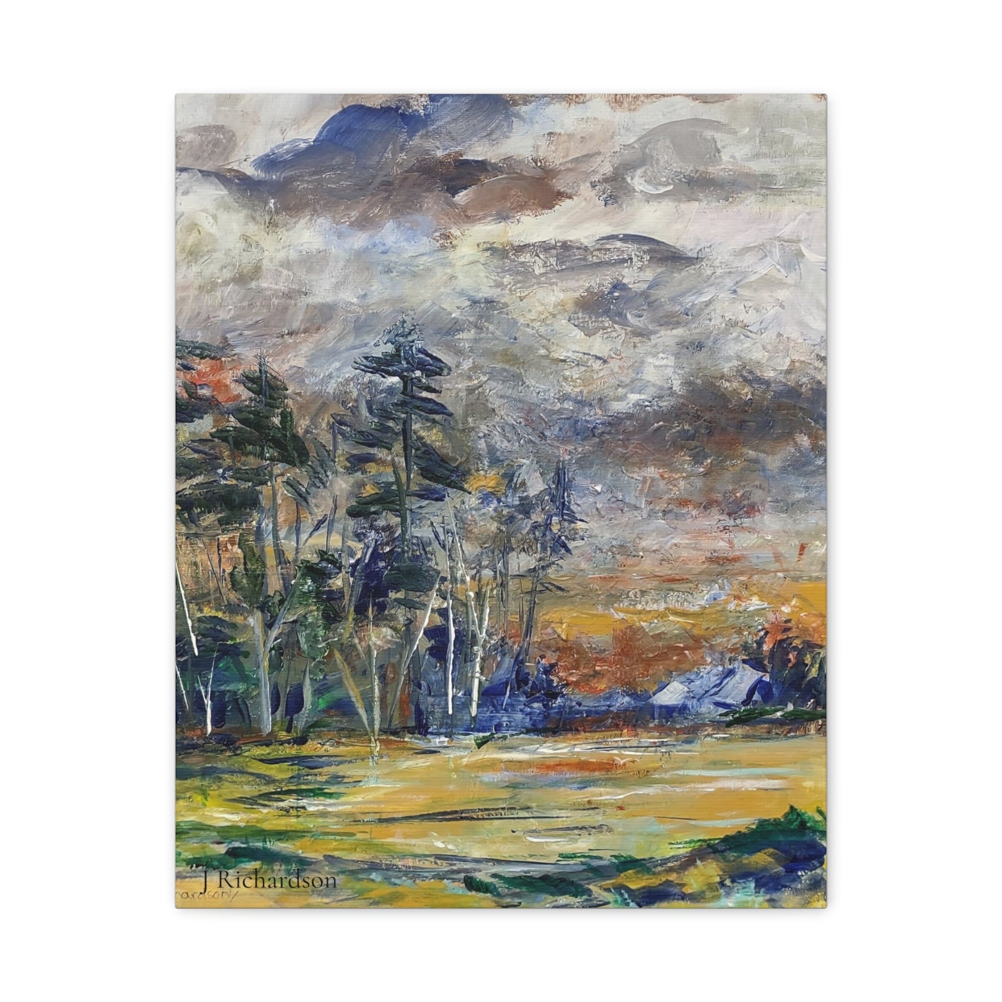 Stormy Landscape Wall Art/ stretched canvas