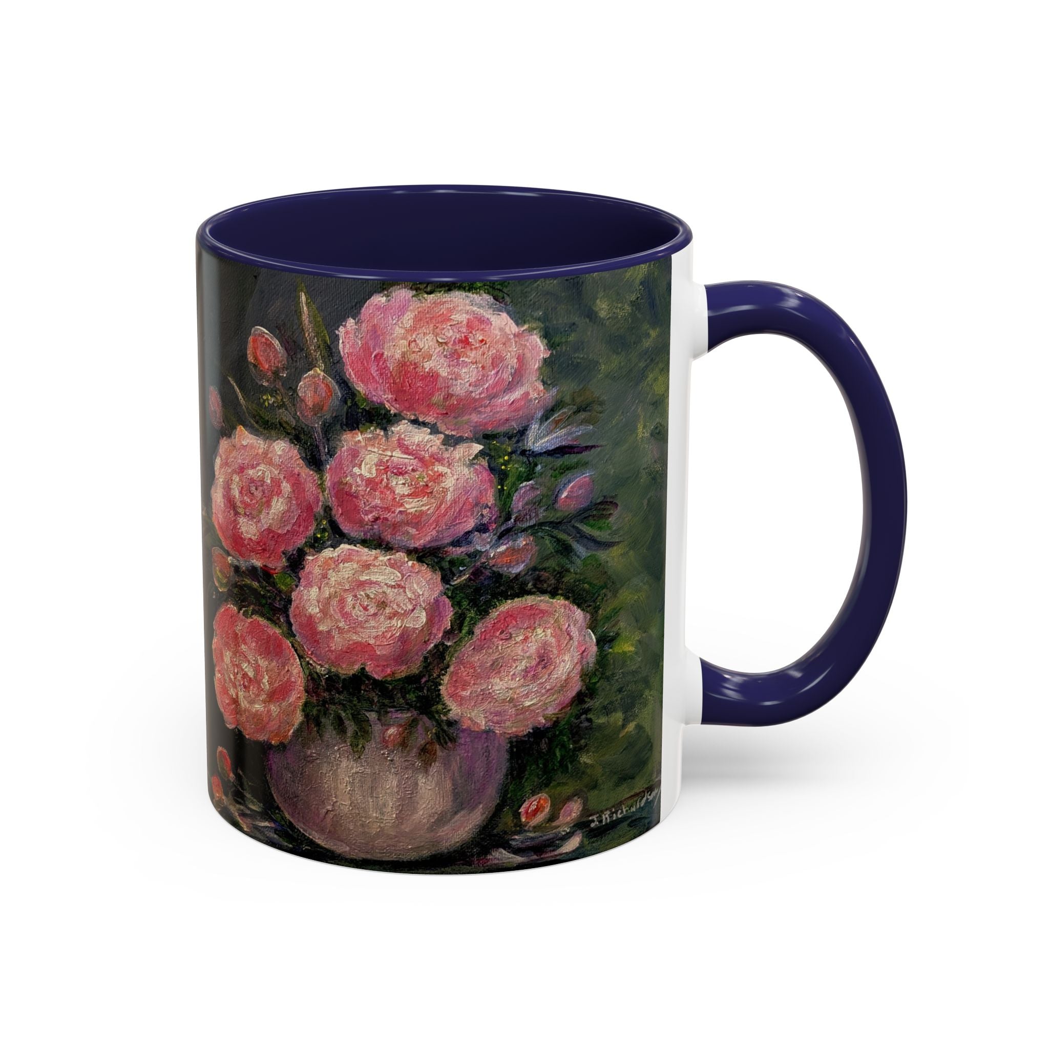Pink Peony Bouquet Accent Coffee Mug — Chose  Interior 11/15oz