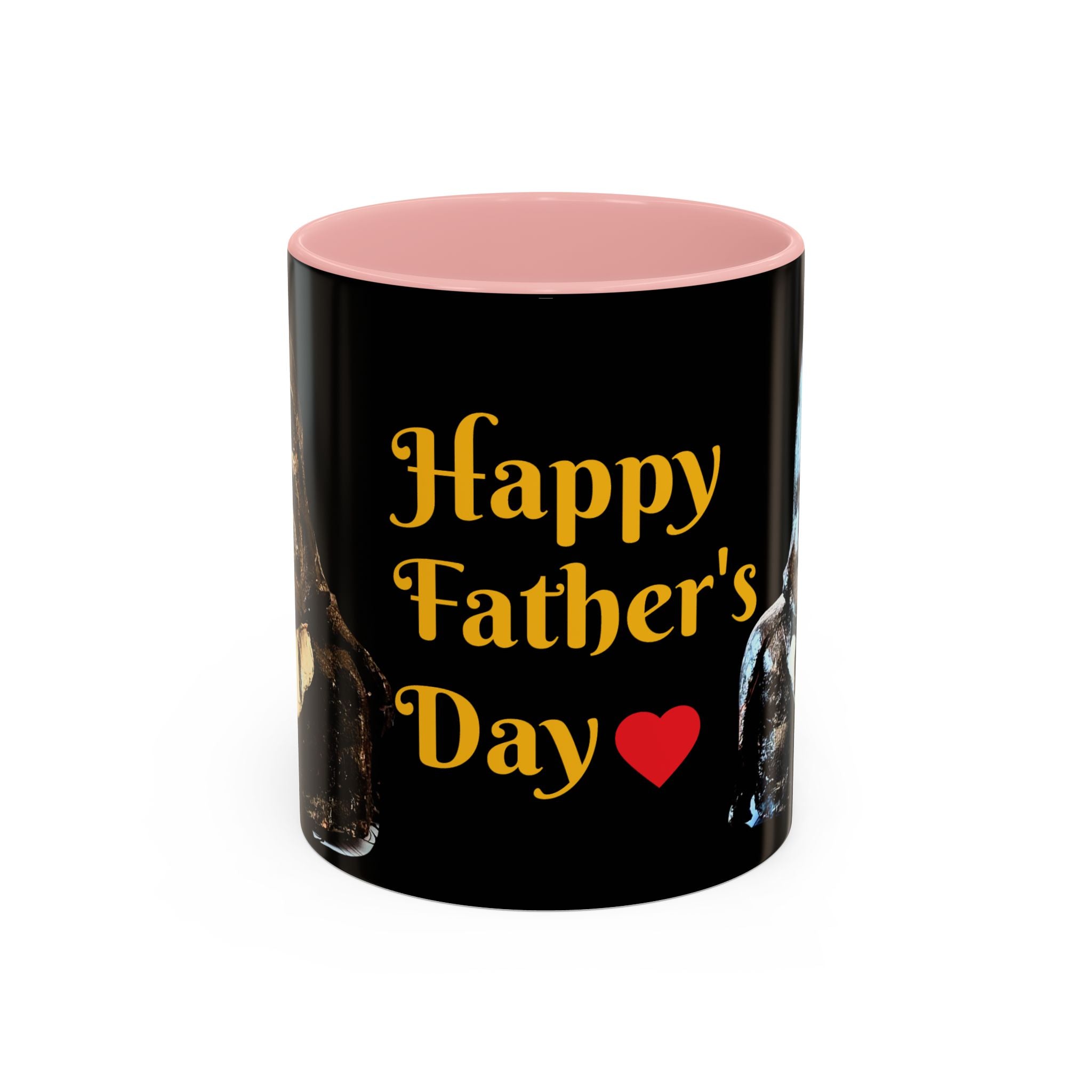 Father’s Day Coffee Mug – "Happy Father's Day" Black Accent Ceramic Mug (11/15oz)