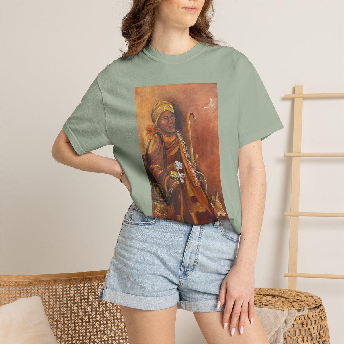 Walk for Peace T-Shirt — Monk Art Graphic Tee
