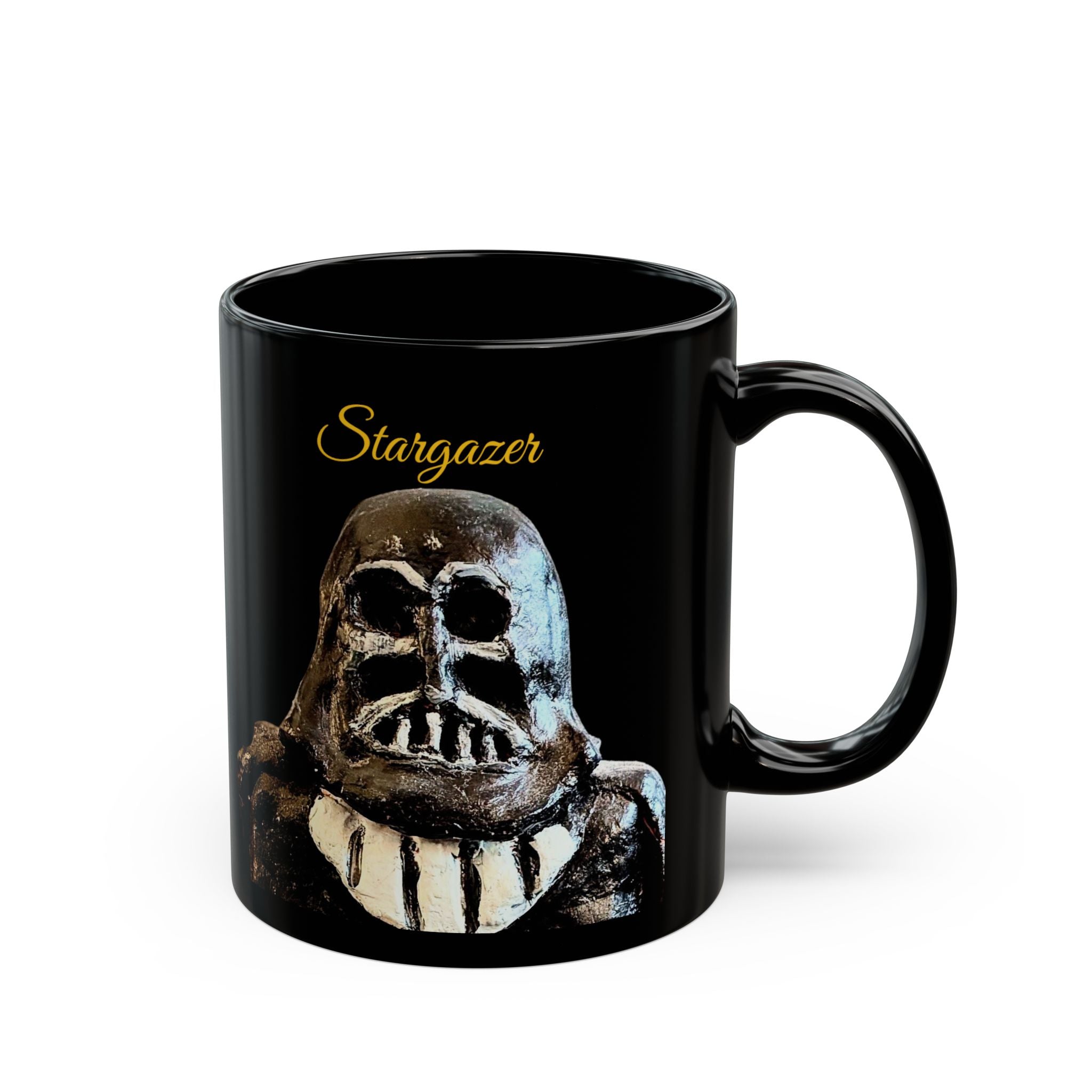 Happy Father's Day Black Mug – 'Dark Character Design (11oz & 15oz)