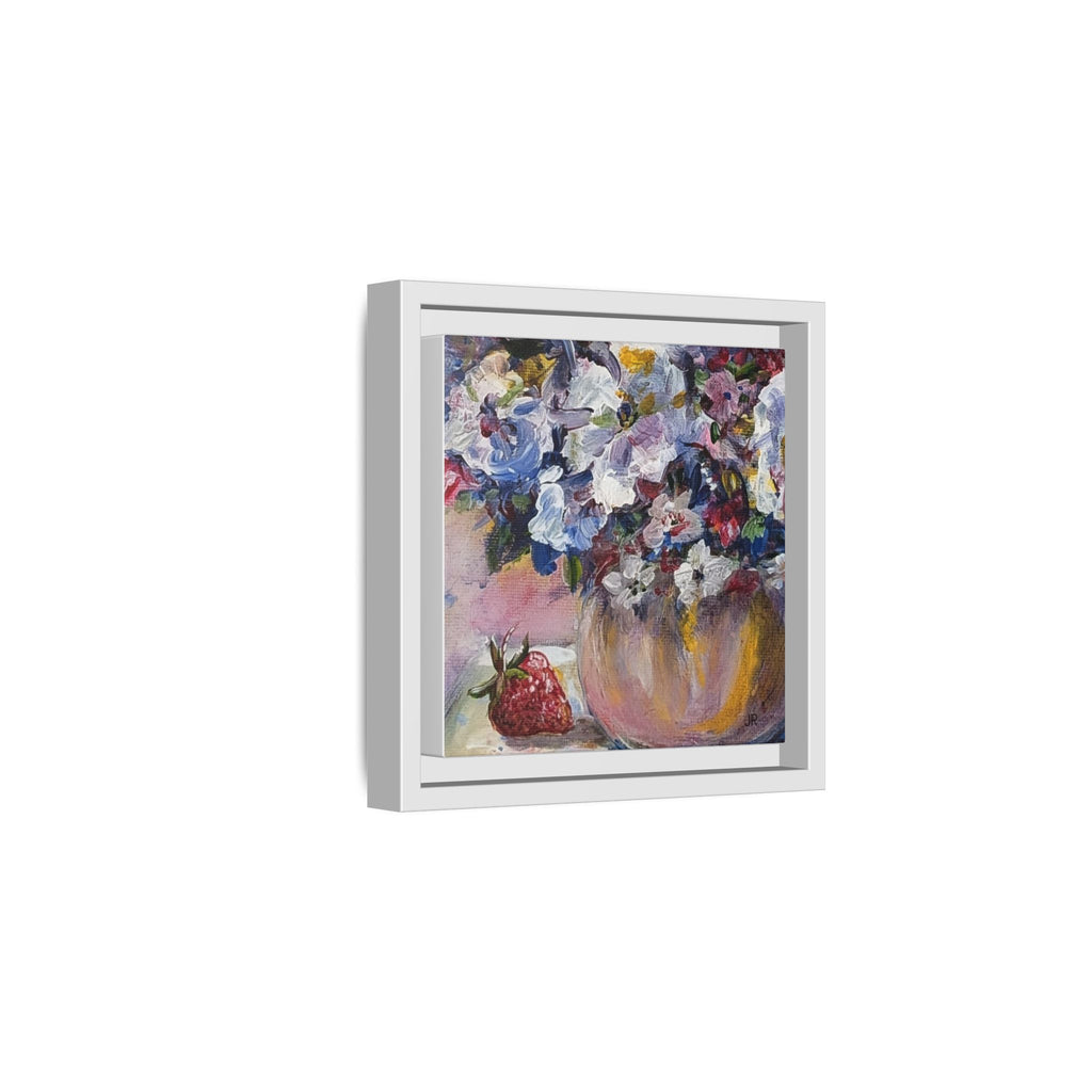 Framed Floral Still Life Matte Canvas Print