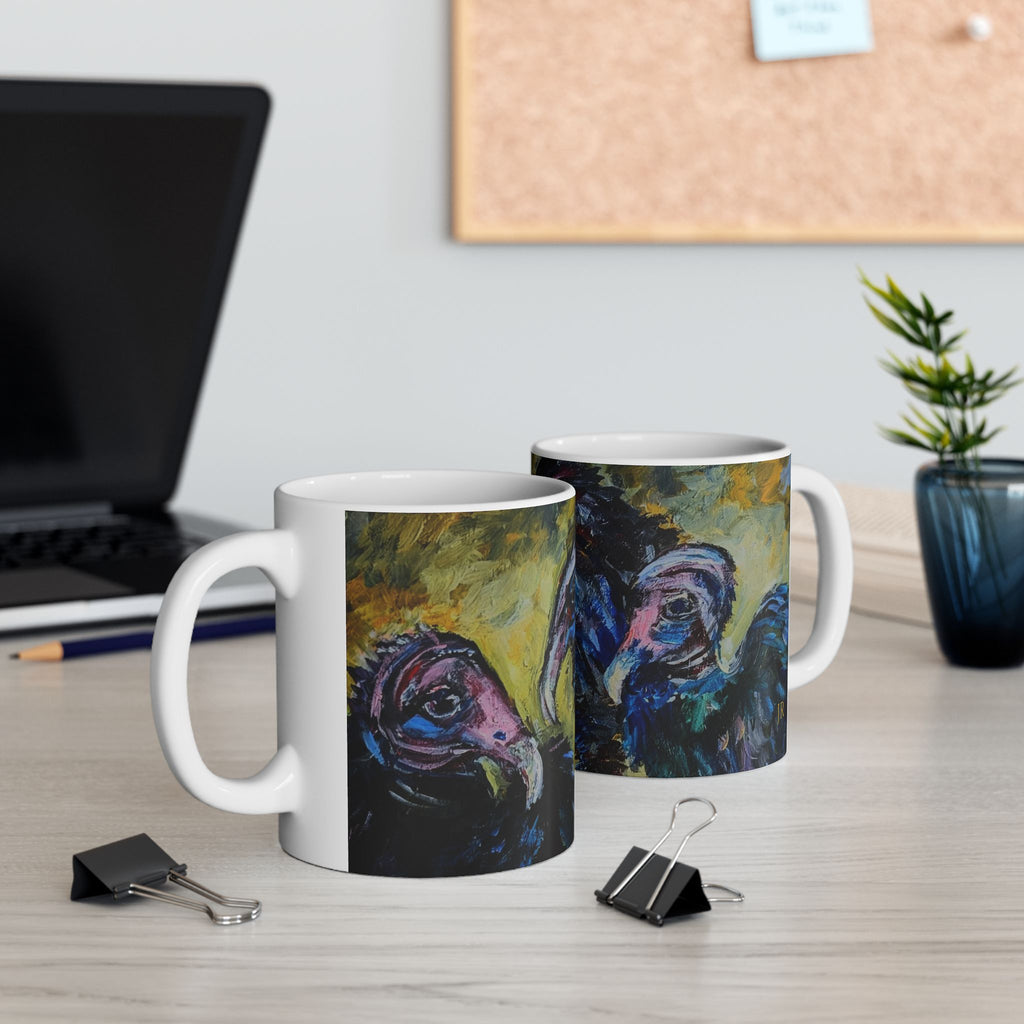 Vulture portraits Ceramic Mug –  (11oz & 15oz)