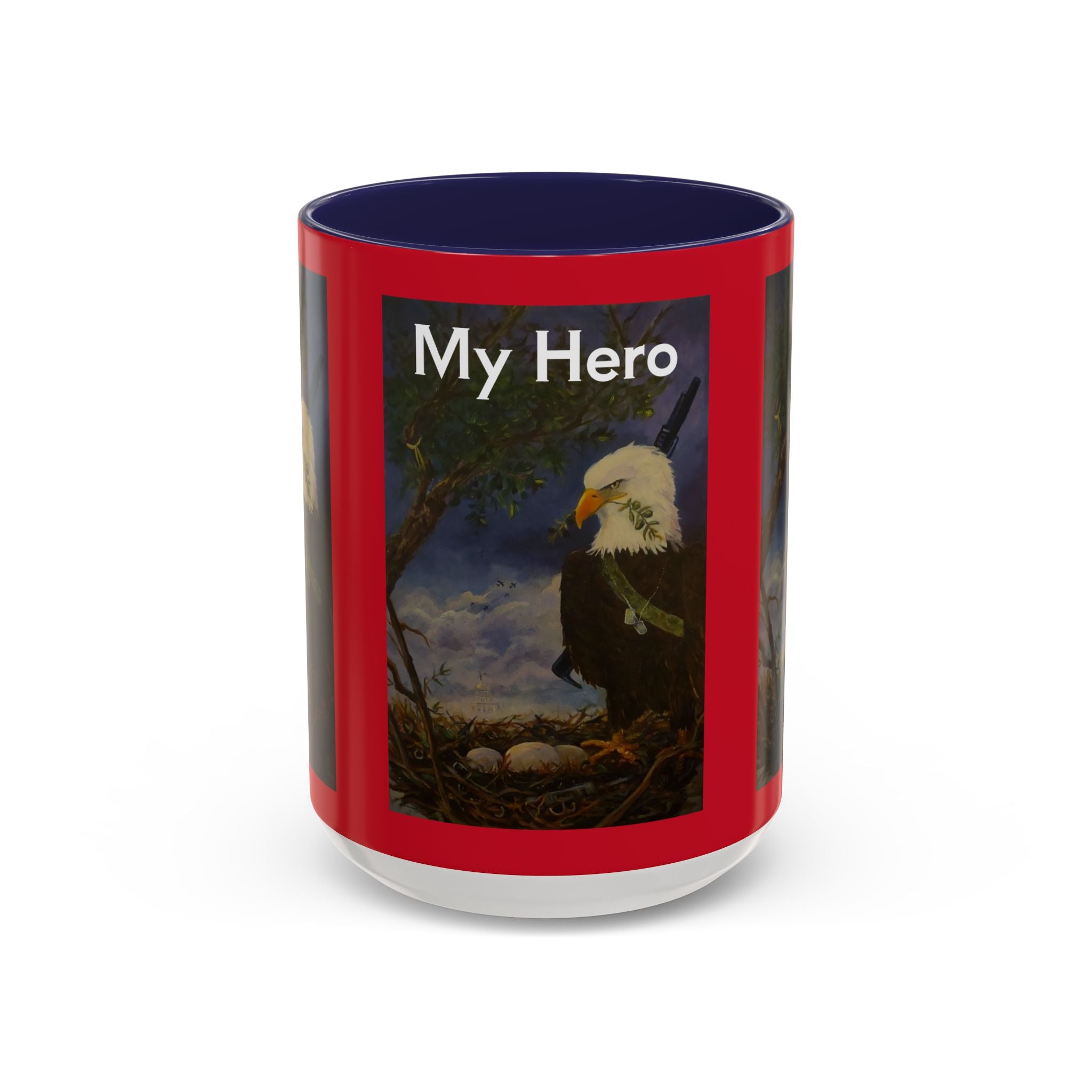 American Hero Patriotism Accent Coffee Mug (11, 15oz)