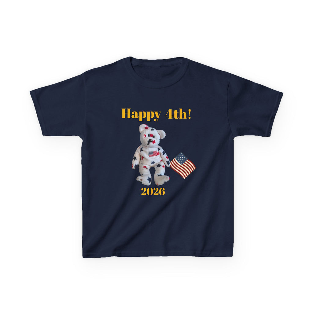 Beanie Bear Patriotic Kids Heavy Cotton™XS/S/M/L/XL Tee
