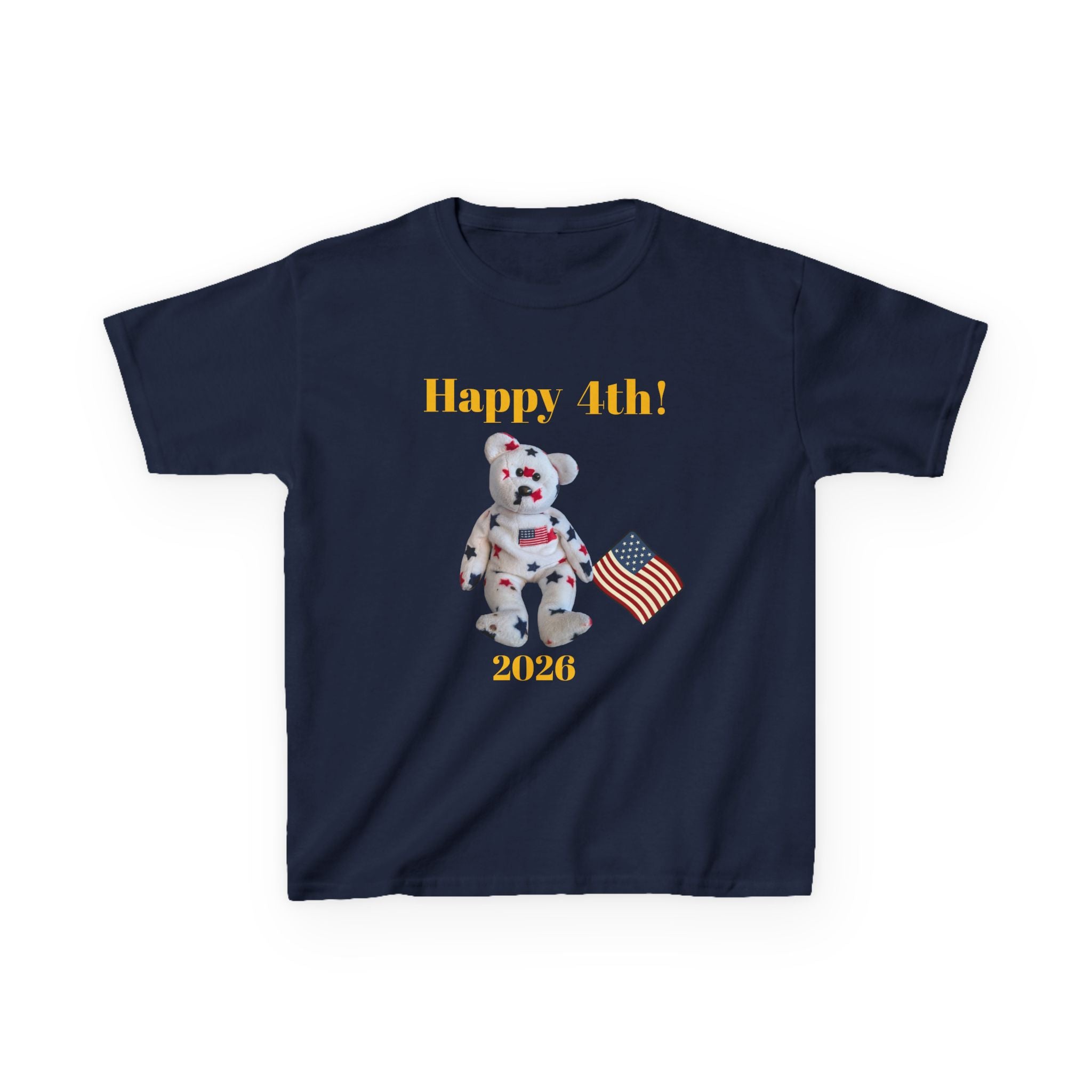 Beanie Bear Patriotic Kids Heavy Cotton™XS/S/M/L/XL Tee