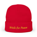 Embroidered Knit Beanie – Monks' "Walk for Peace'