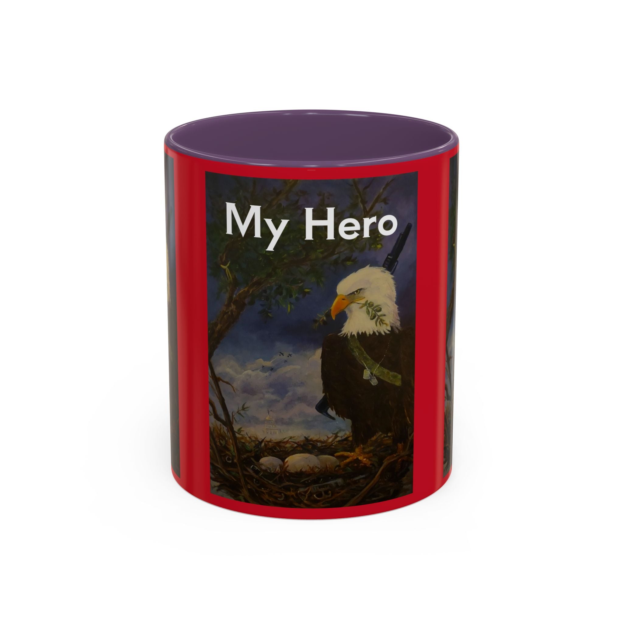 American Hero Patriotism Accent Coffee Mug (11, 15oz)