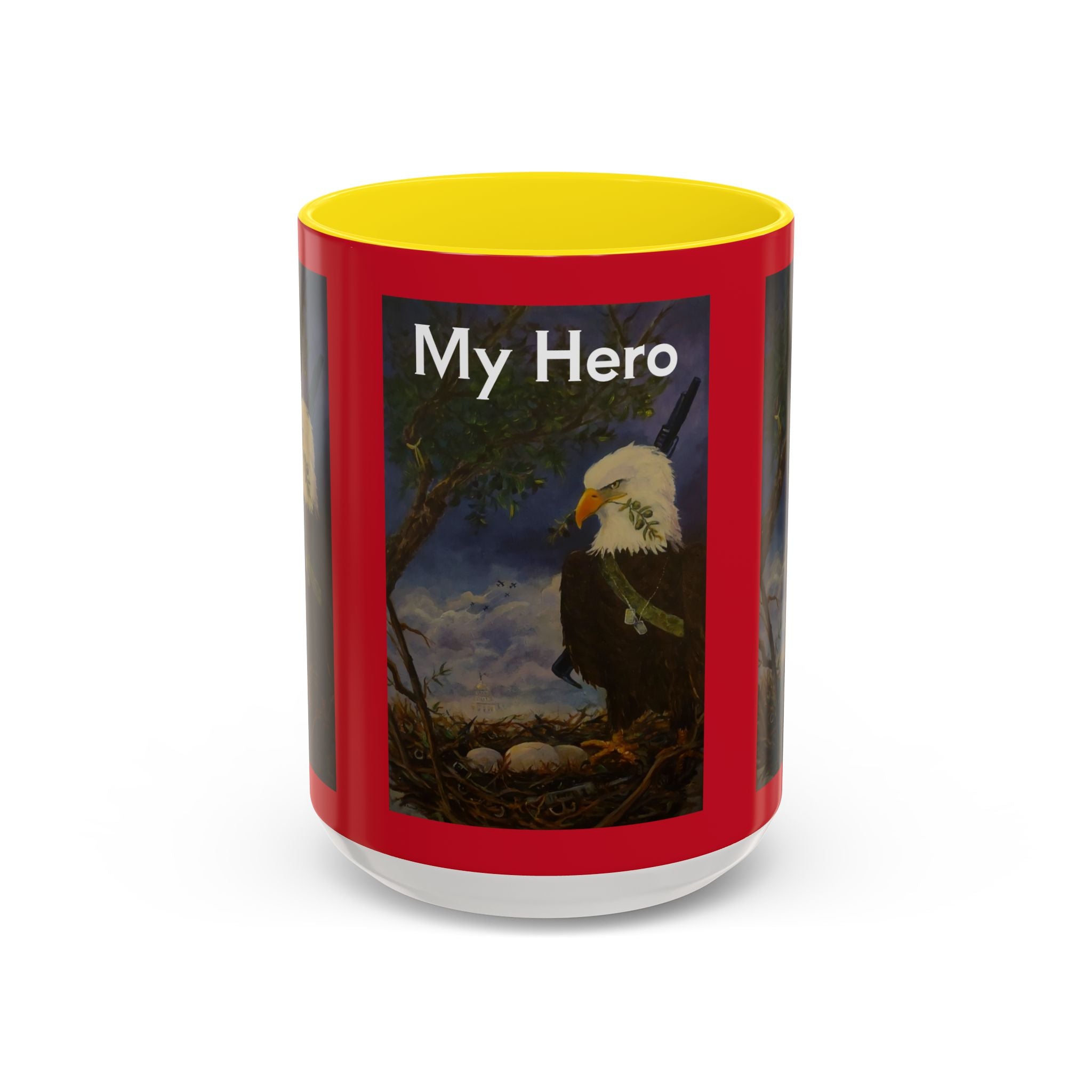 American Hero Patriotism Accent Coffee Mug (11, 15oz)