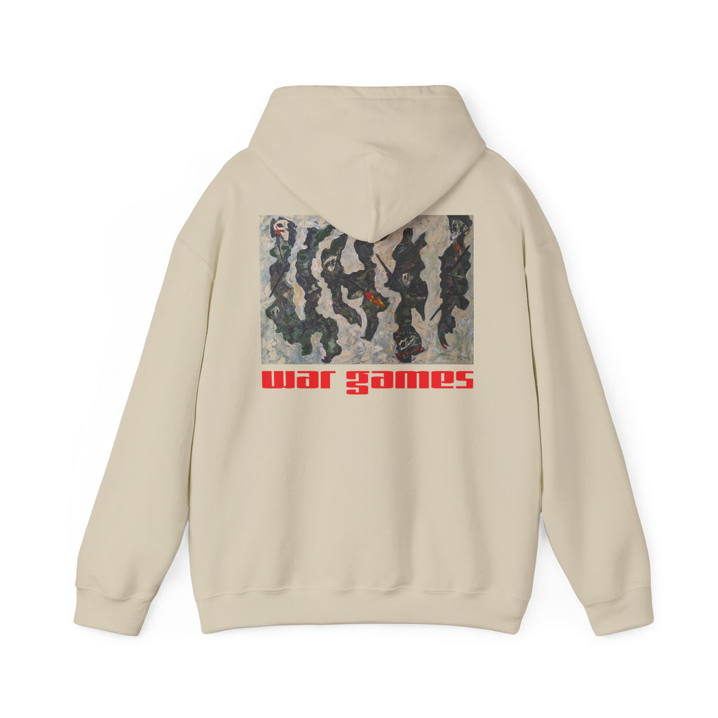 War Games Hoodie — Vintage Camouflage Graphic Pullover