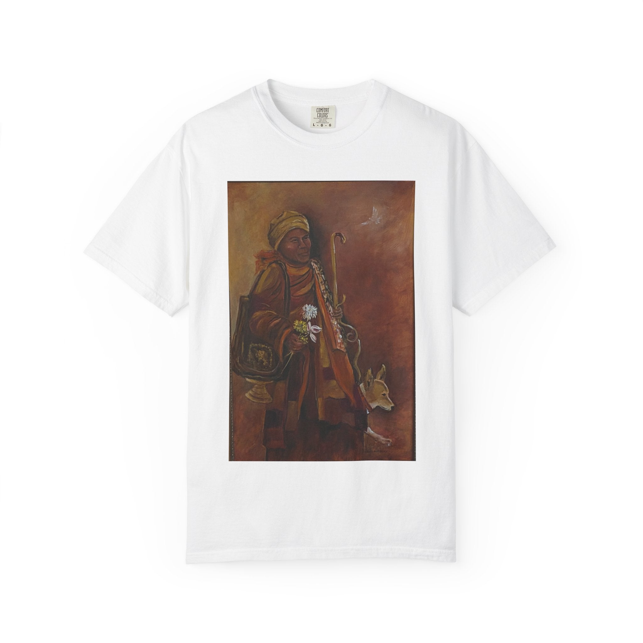 "Walk for Peace" front design,  Unisex, Garment-Dyed T-shirt