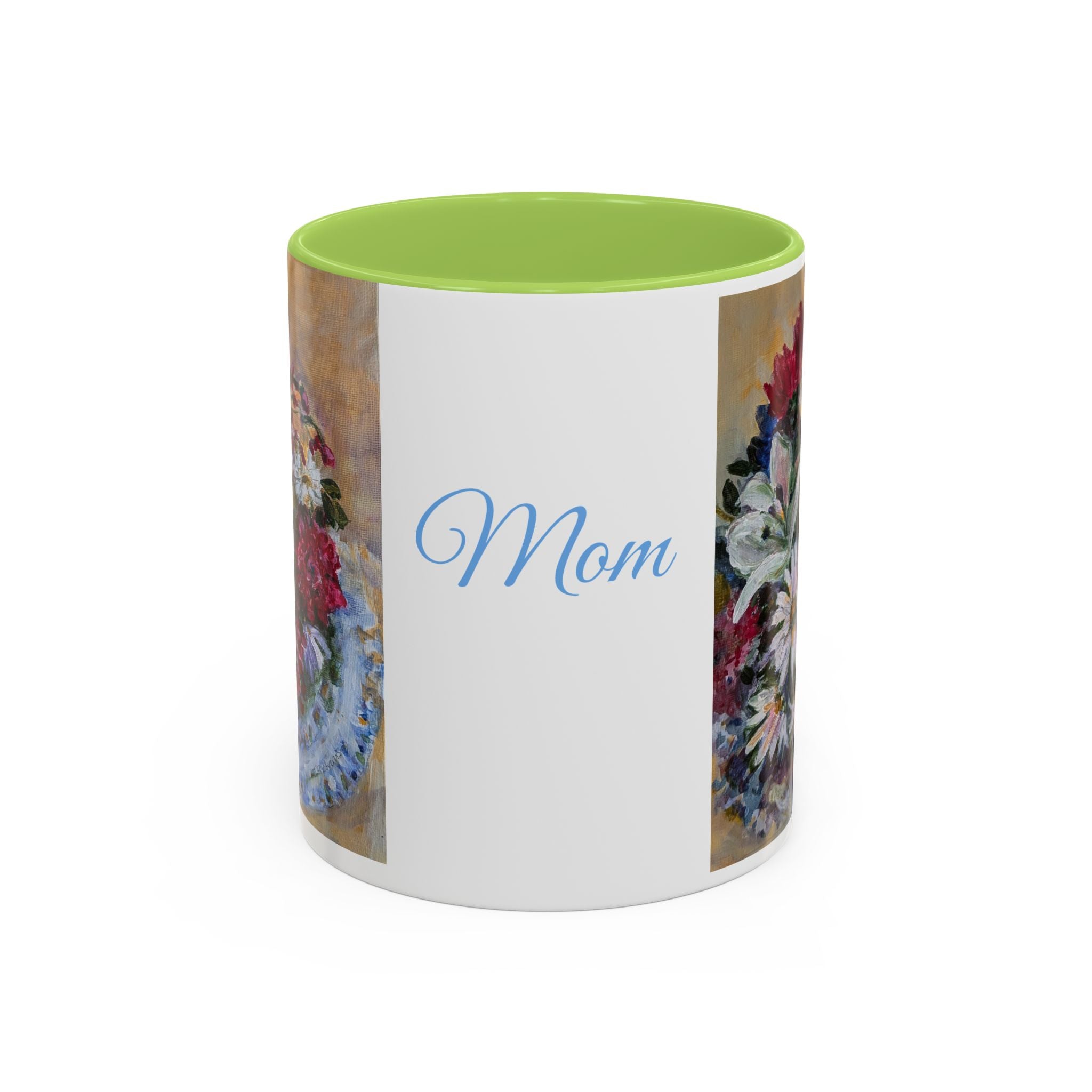 MOM Floral Bouquet Accent Coffee Mug — Chose  Interior 11/15oz