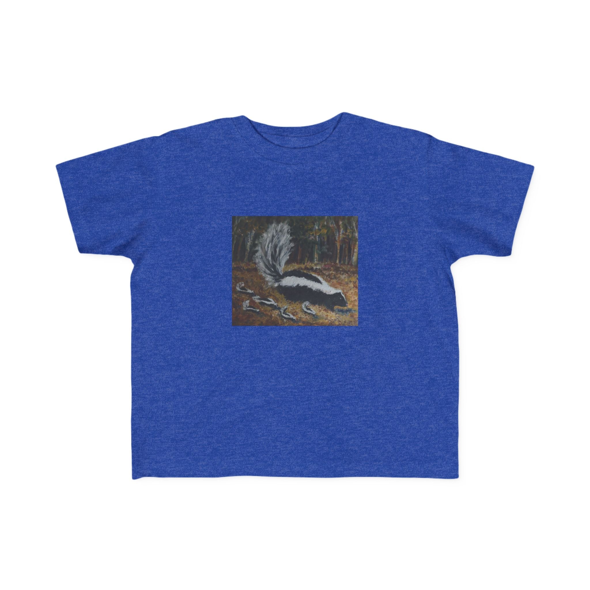 Toddler Skunk Art T‑Shirt — Cute Woodland Animal Tee for Kids