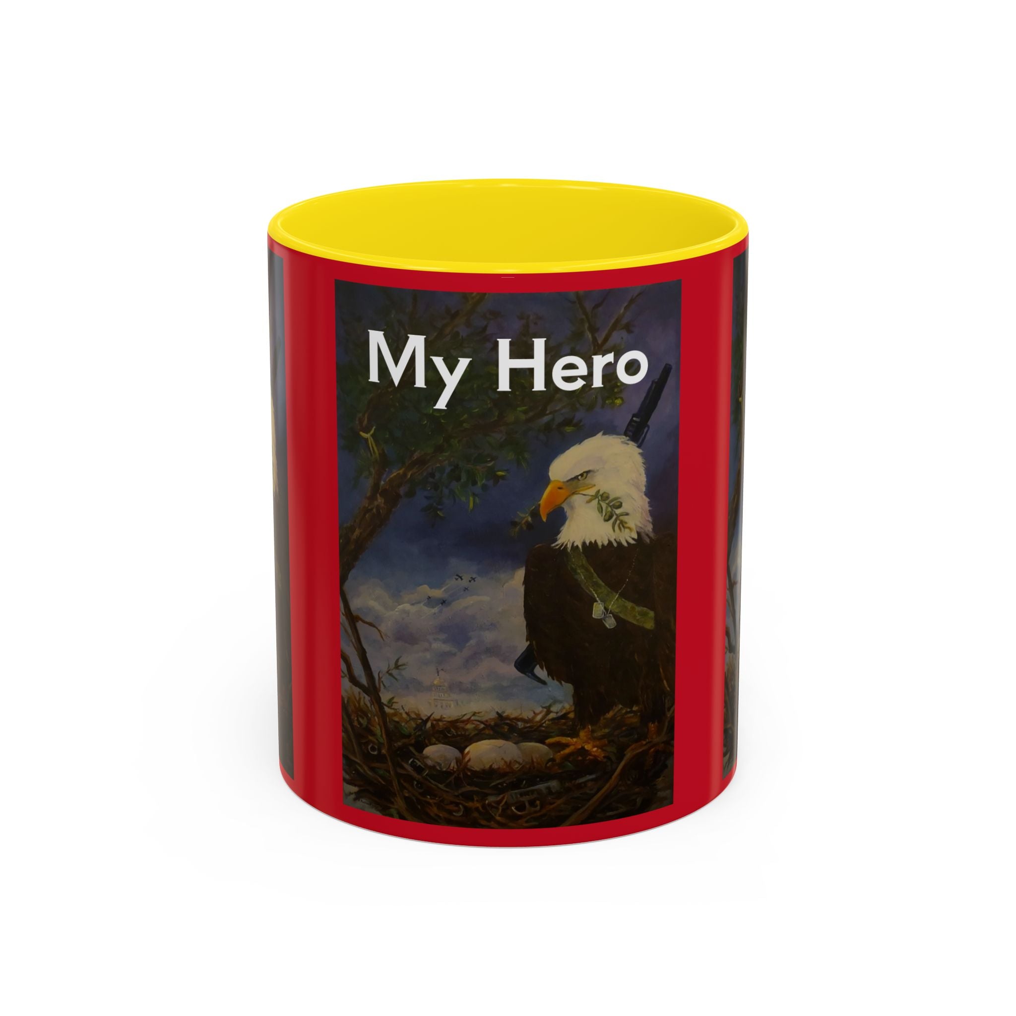 American Hero Patriotism Accent Coffee Mug (11, 15oz)