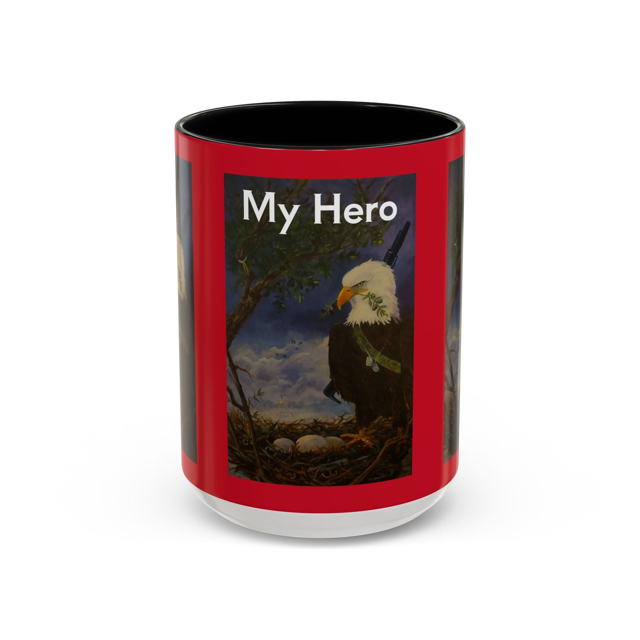 American Hero Patriotism Accent Coffee Mug (11, 15oz)