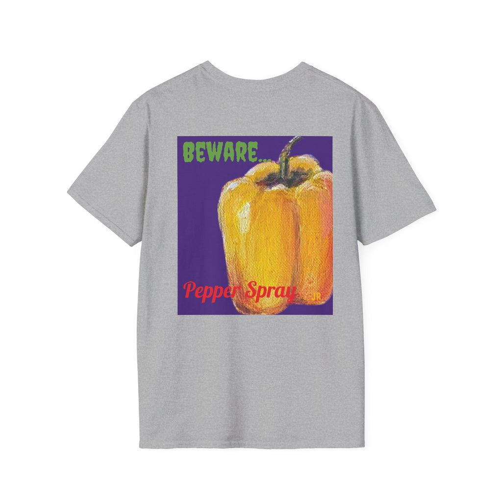 Yellow Pepper painting printed T-Shirt | Minimal Small Chest Logo