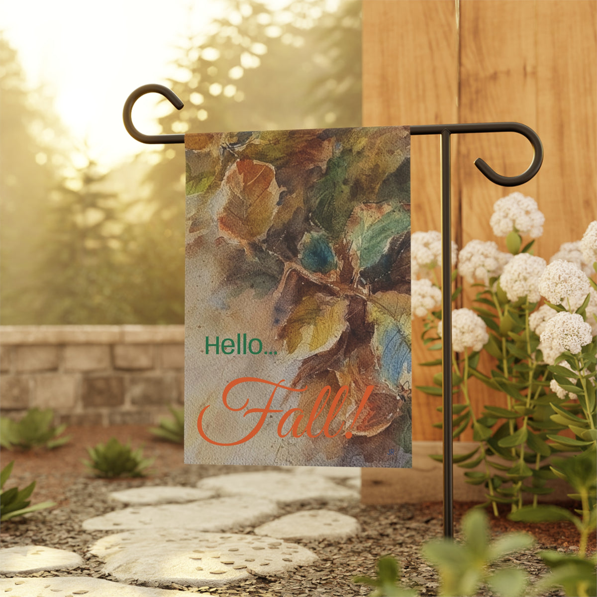 Fall Leaves Garden Banner 2 sizes