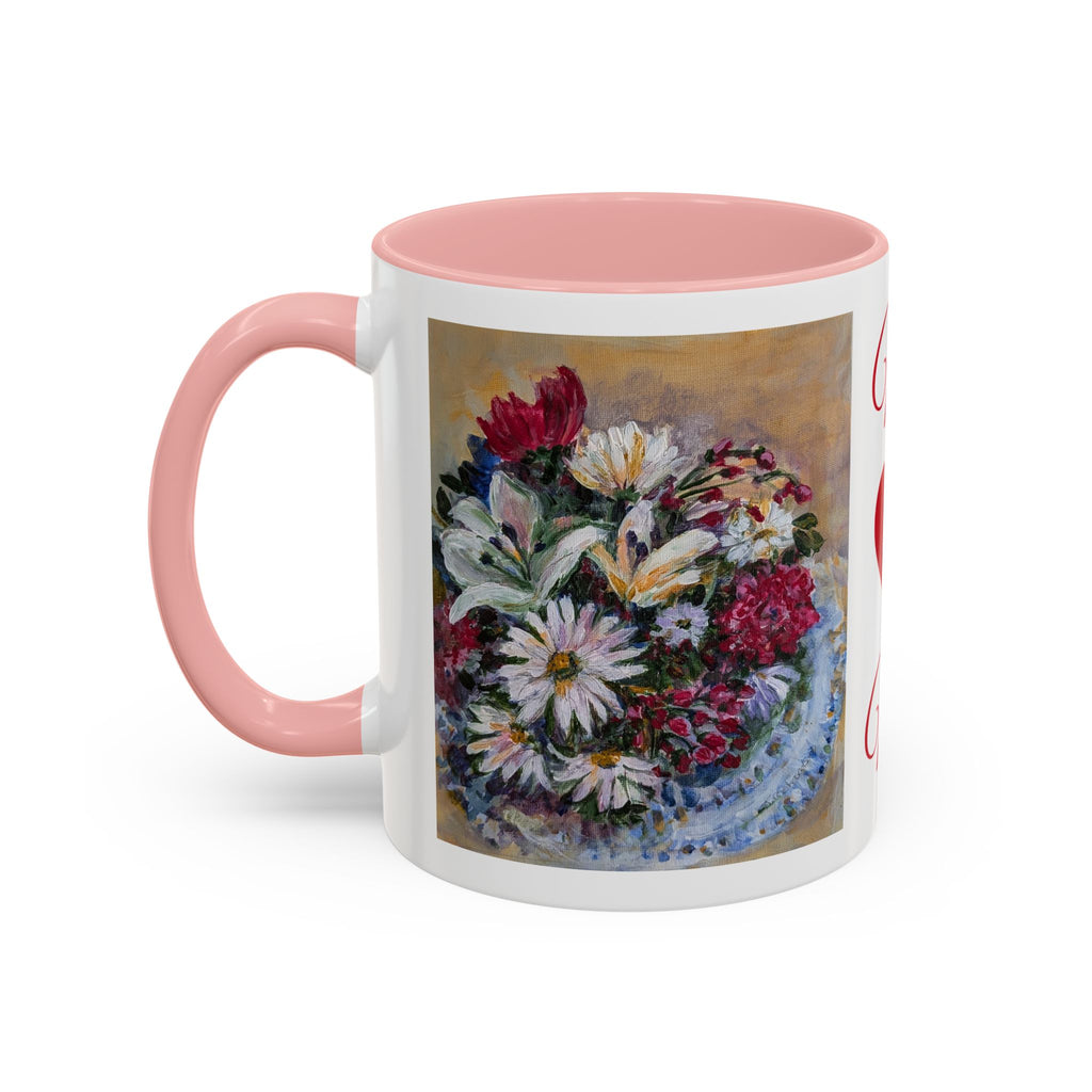 MOM Floral Bouquet Accent Coffee Mug — Chose  Interior 11/15oz