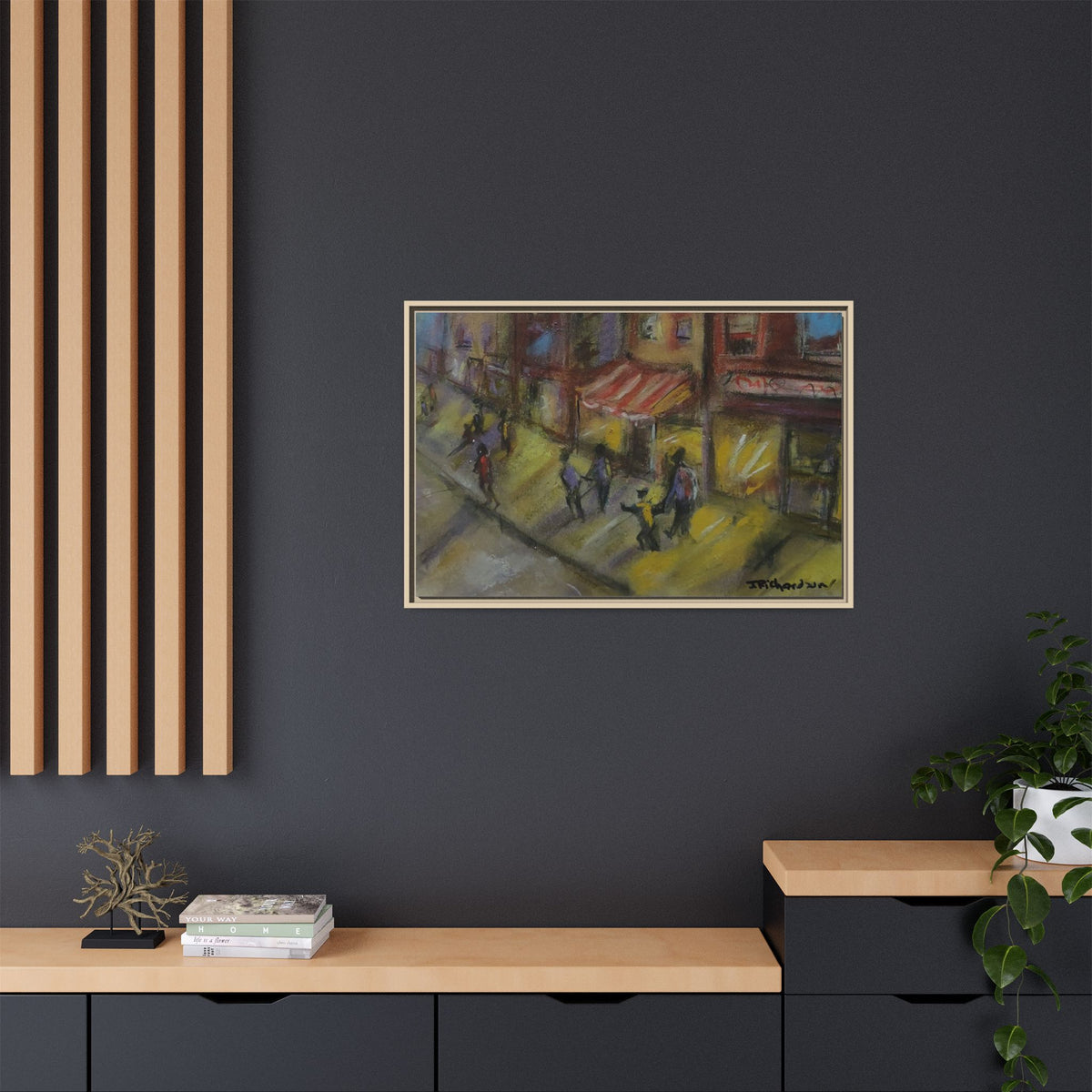 Copy of Framed Canvas Print - Colorful Bell Peppers Still Life