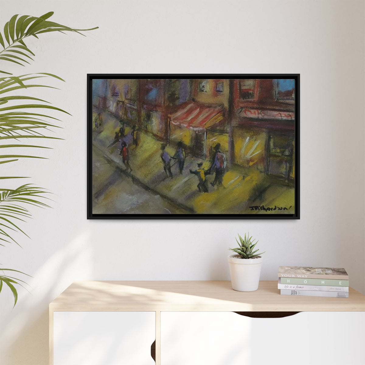 Copy of Framed Canvas Print - Colorful Bell Peppers Still Life