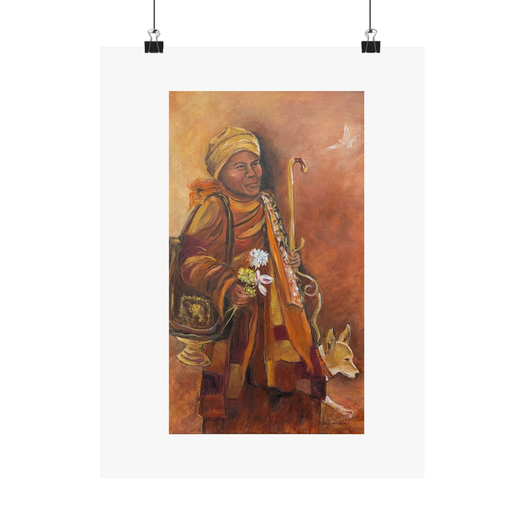 "The Dove", JR original, printed poster