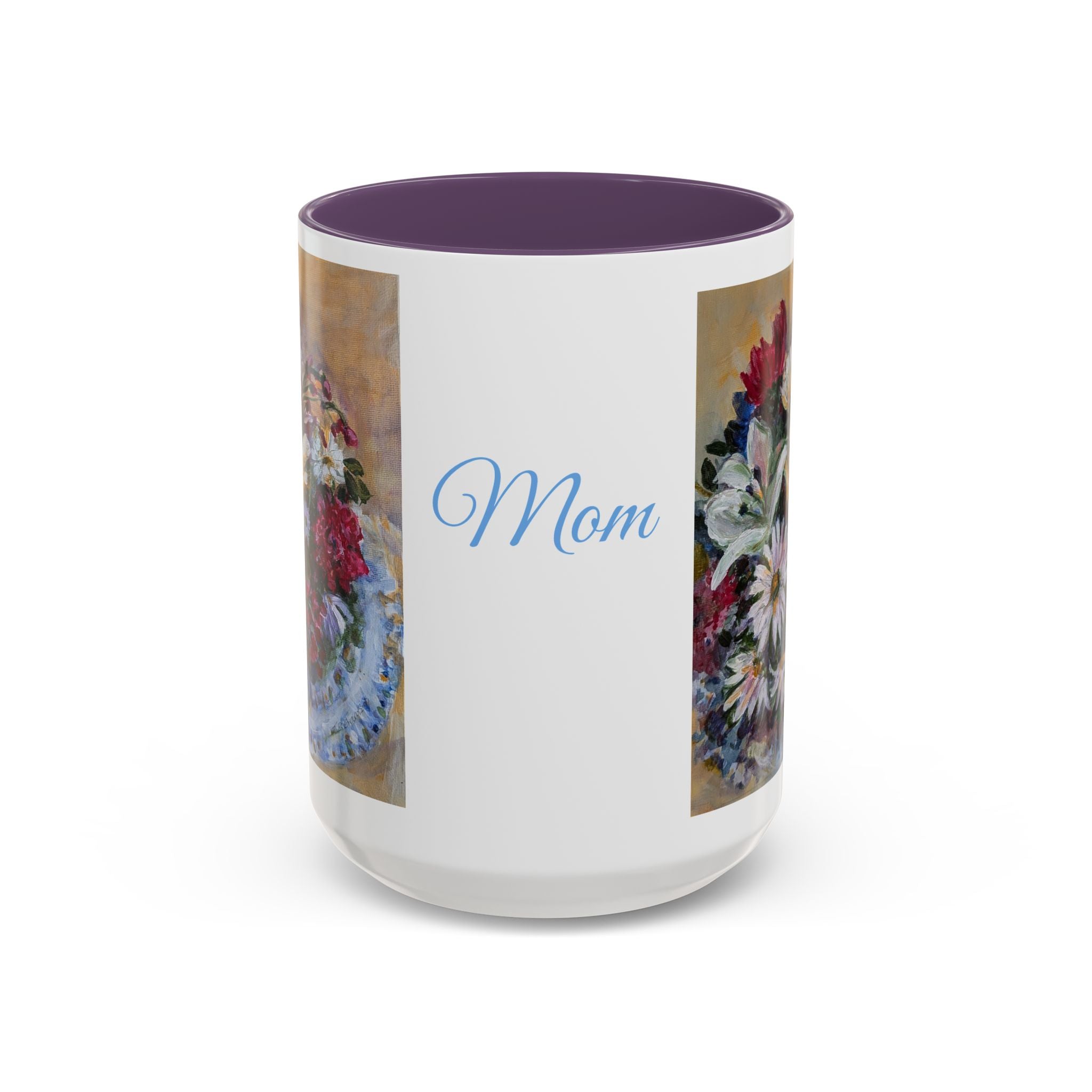 MOM Floral Bouquet Accent Coffee Mug — Chose  Interior 11/15oz