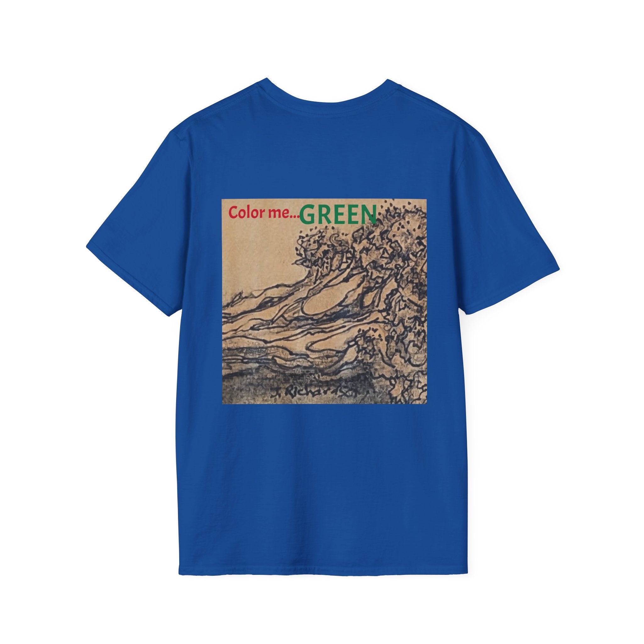 Broccoli drawing on back T-Shirt | Minimal Small Chest Logo