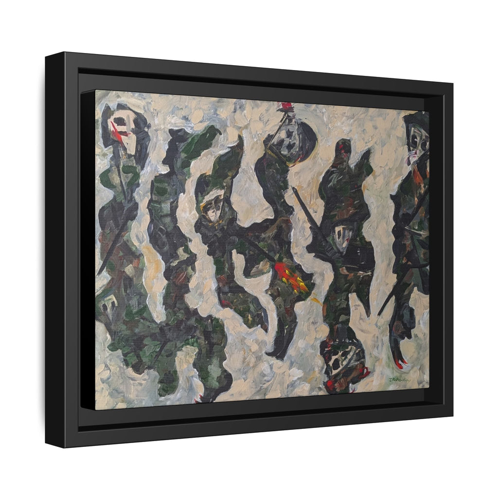 Copy of Framed  Autumn Leaves Matte Canvas Watercolor