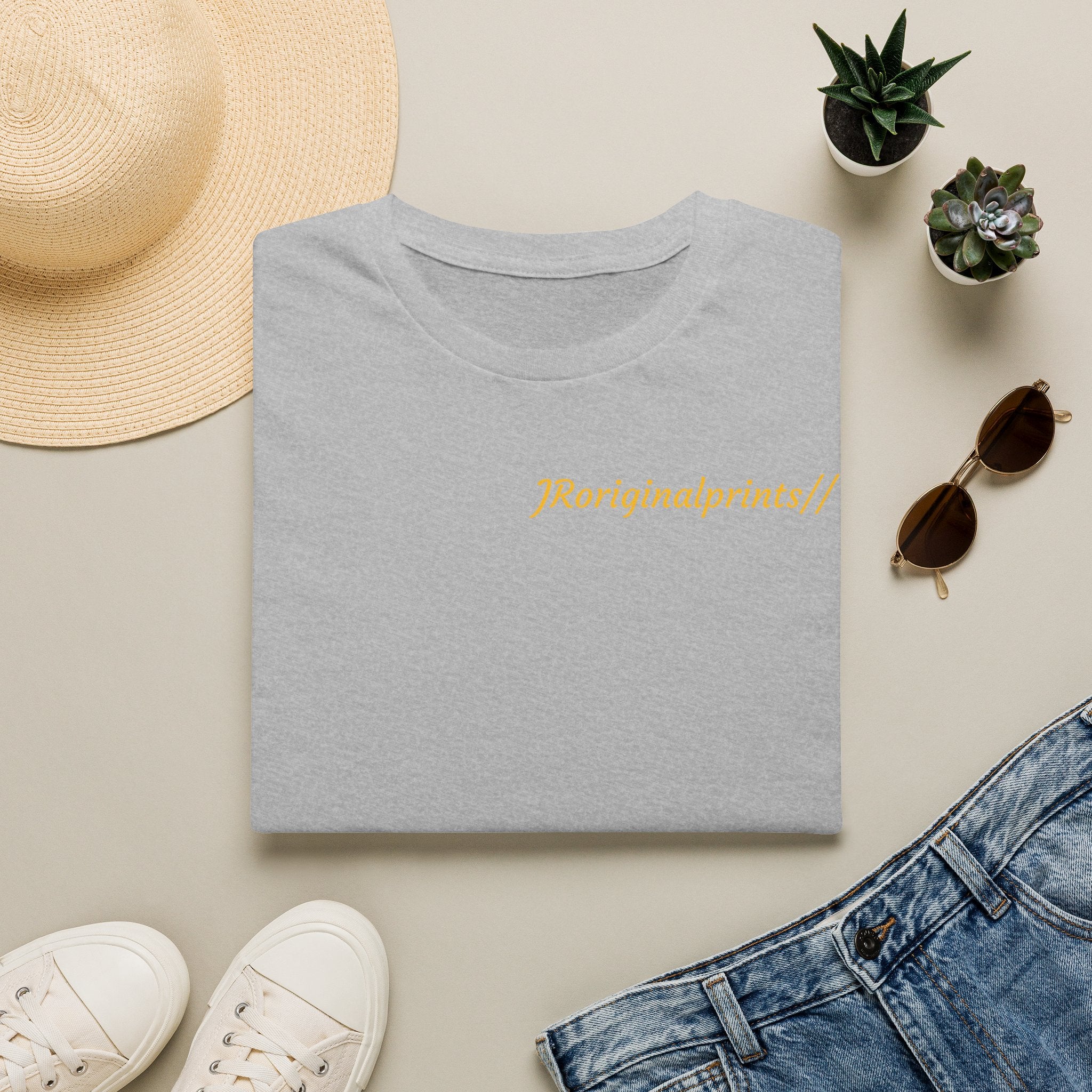 Avocado Back Design Front Logo T-Shirt | Minimal Script Monogram