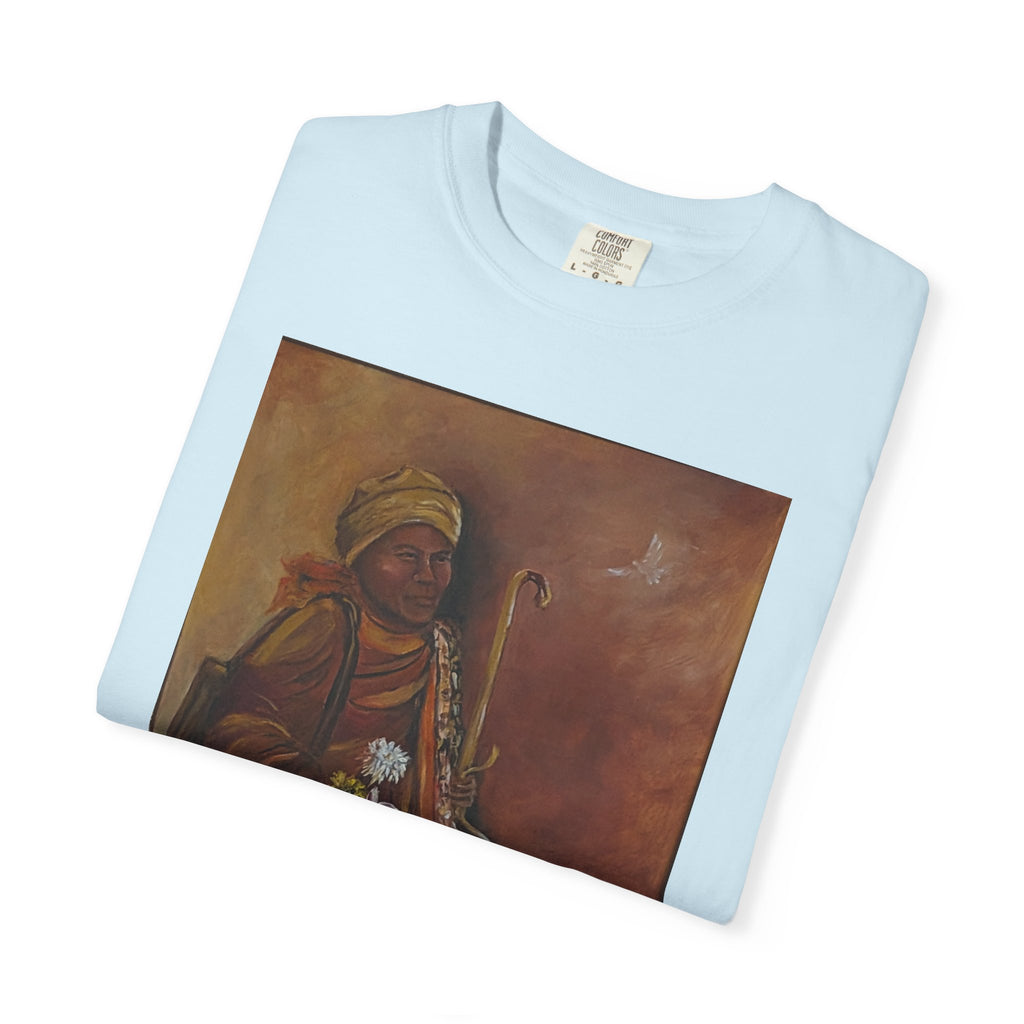 "Walk for Peace" front design,  Unisex, Garment-Dyed T-shirt