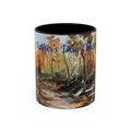 Autumn Woodland Coffee Mug — Painterly Fall Forest Trail Accent Mug