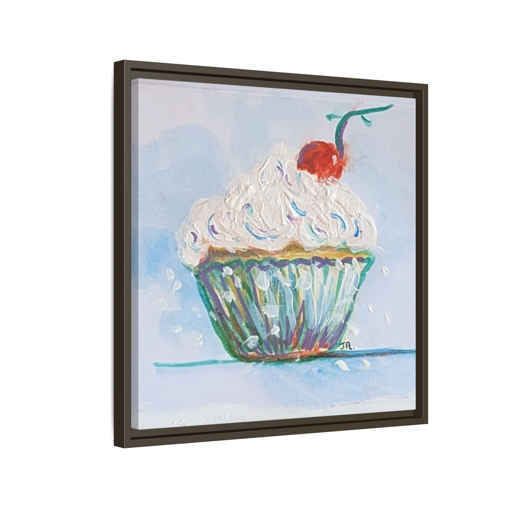 Cupcake Canvas Art Print — Framed Matte Wall Decor