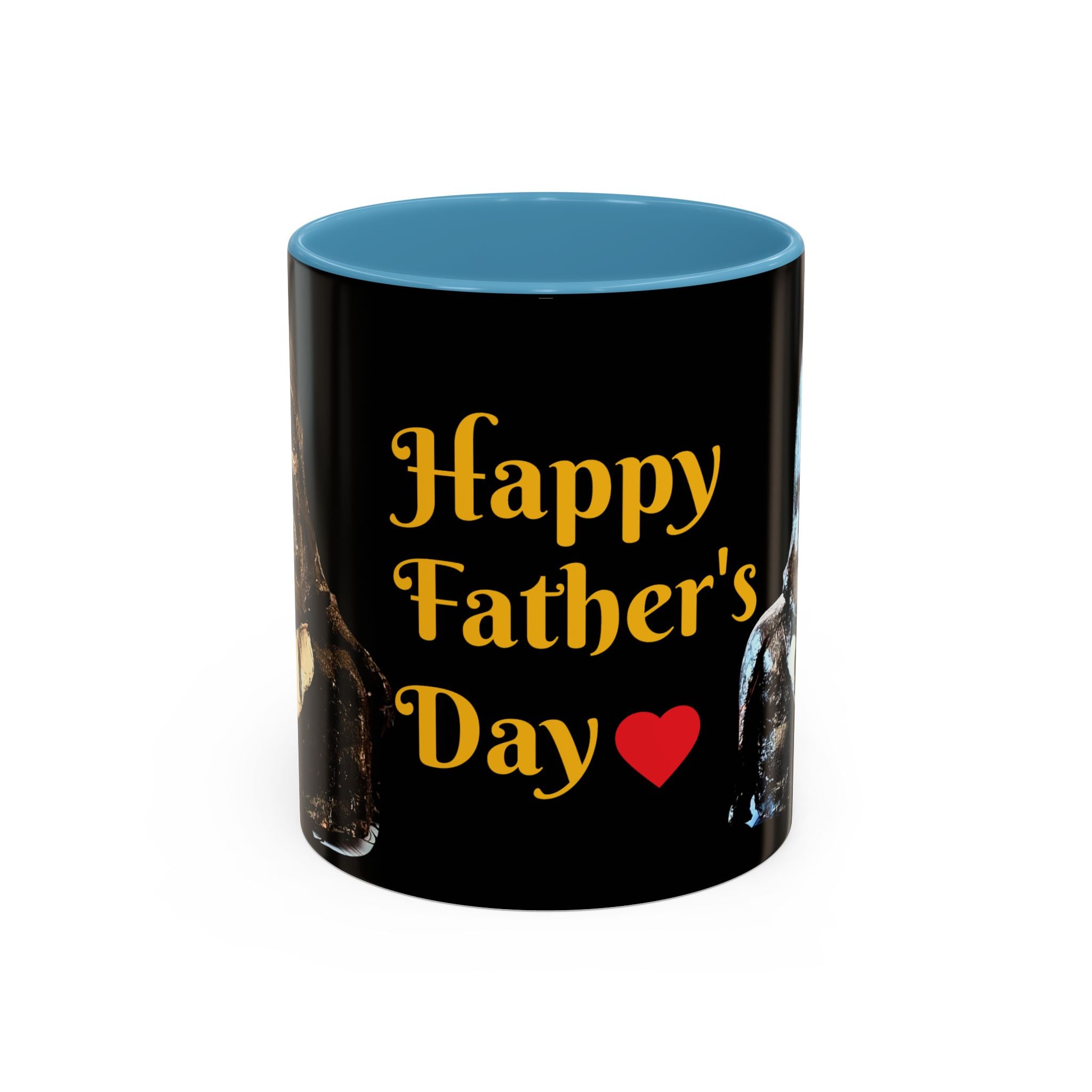 Father’s Day Coffee Mug – "Happy Father's Day" Black Accent Ceramic Mug (11/15oz)