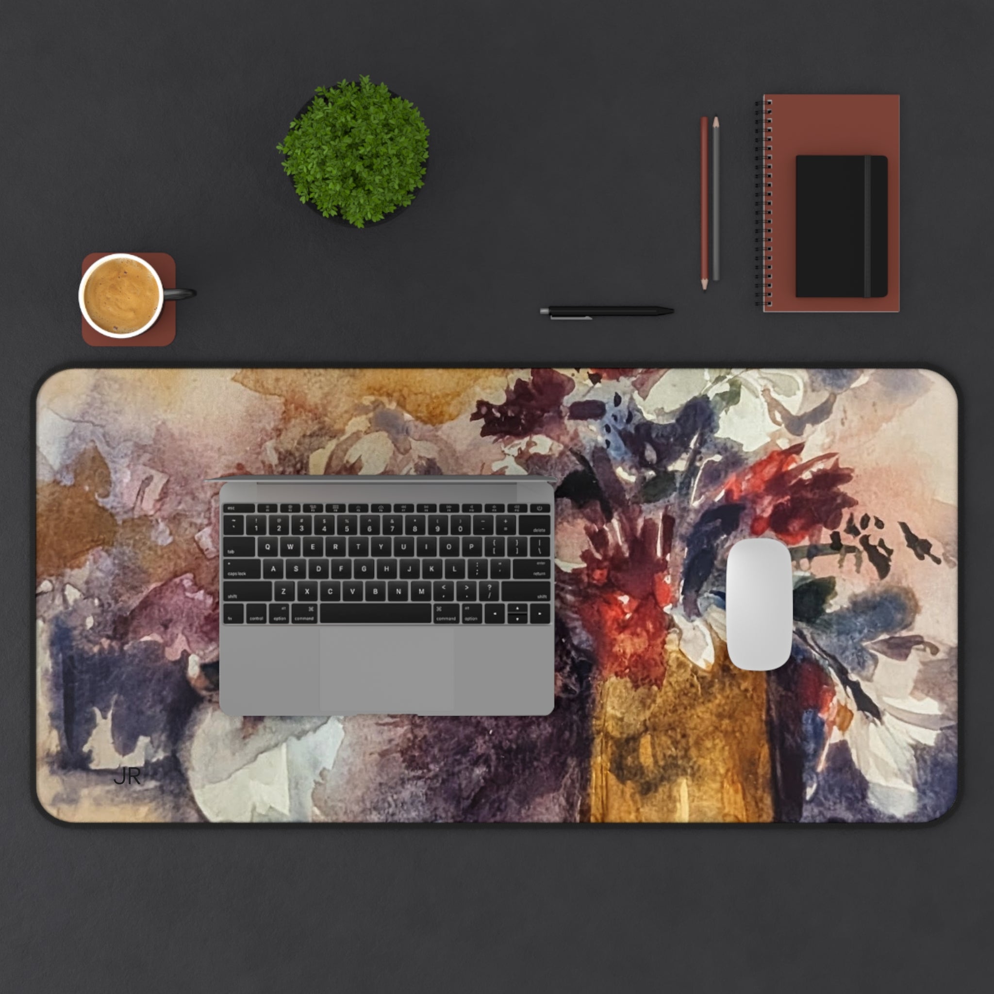 Floral mouse pad