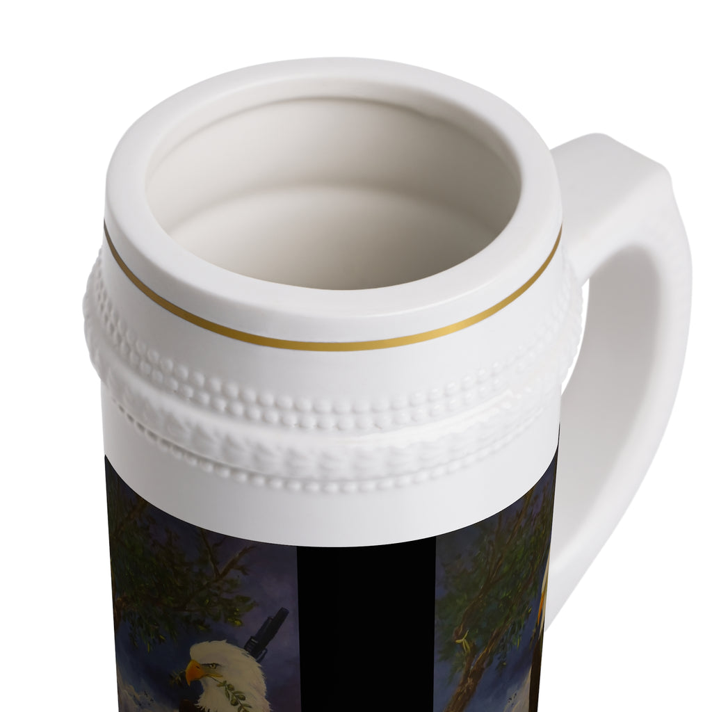 Bald Eagle Nesting Scene Beer Stein
