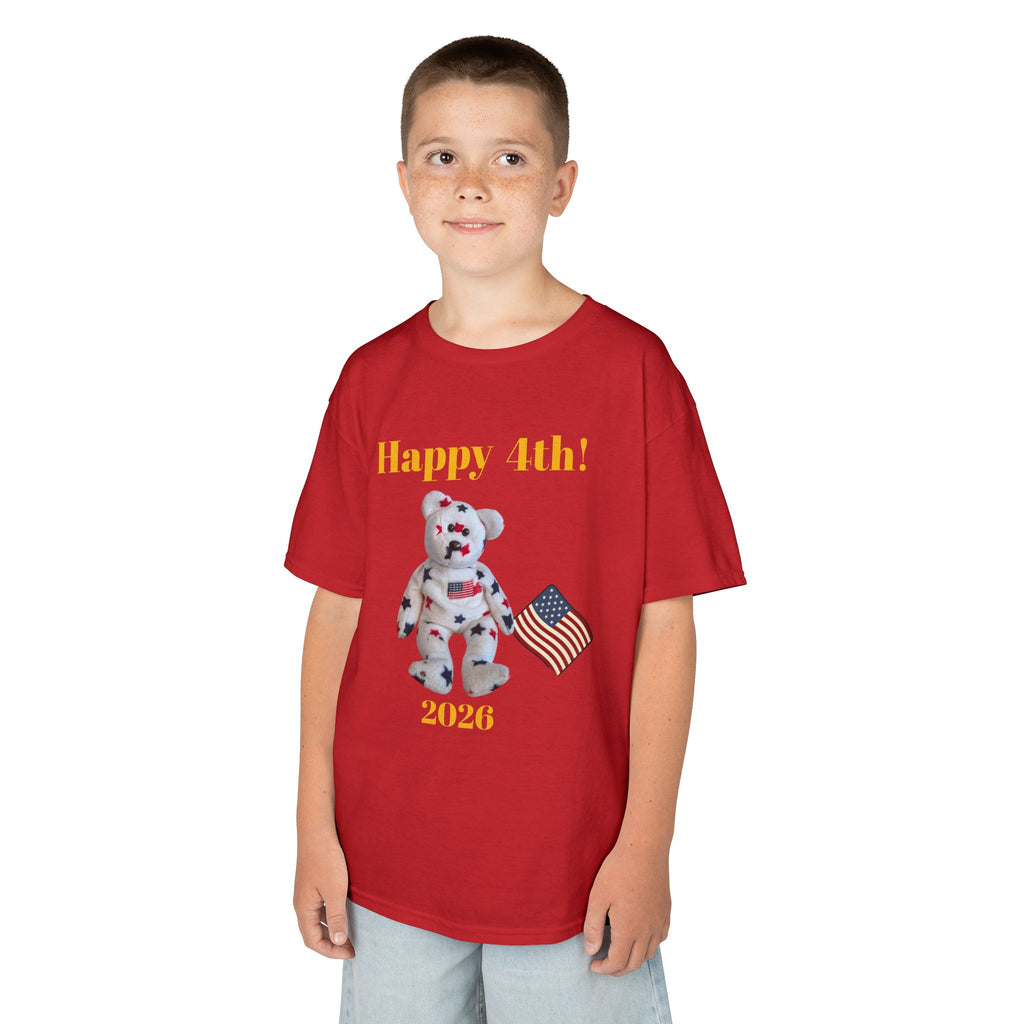 Beanie Bear Patriotic Kids Heavy Cotton™XS/S/M/L/XL Tee