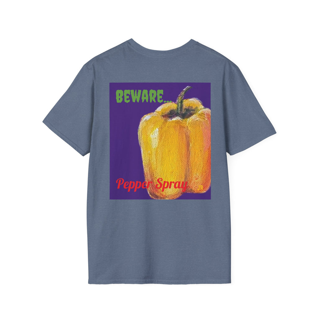 Yellow Pepper painting printed T-Shirt | Minimal Small Chest Logo