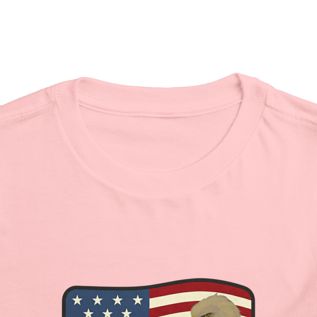 July 4th Toddler Tee —2T - 5T Patriotic Bald Eagle "USA 2026" Graphic