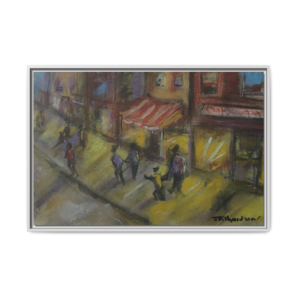 Copy of Framed Canvas Print - Colorful Bell Peppers Still Life