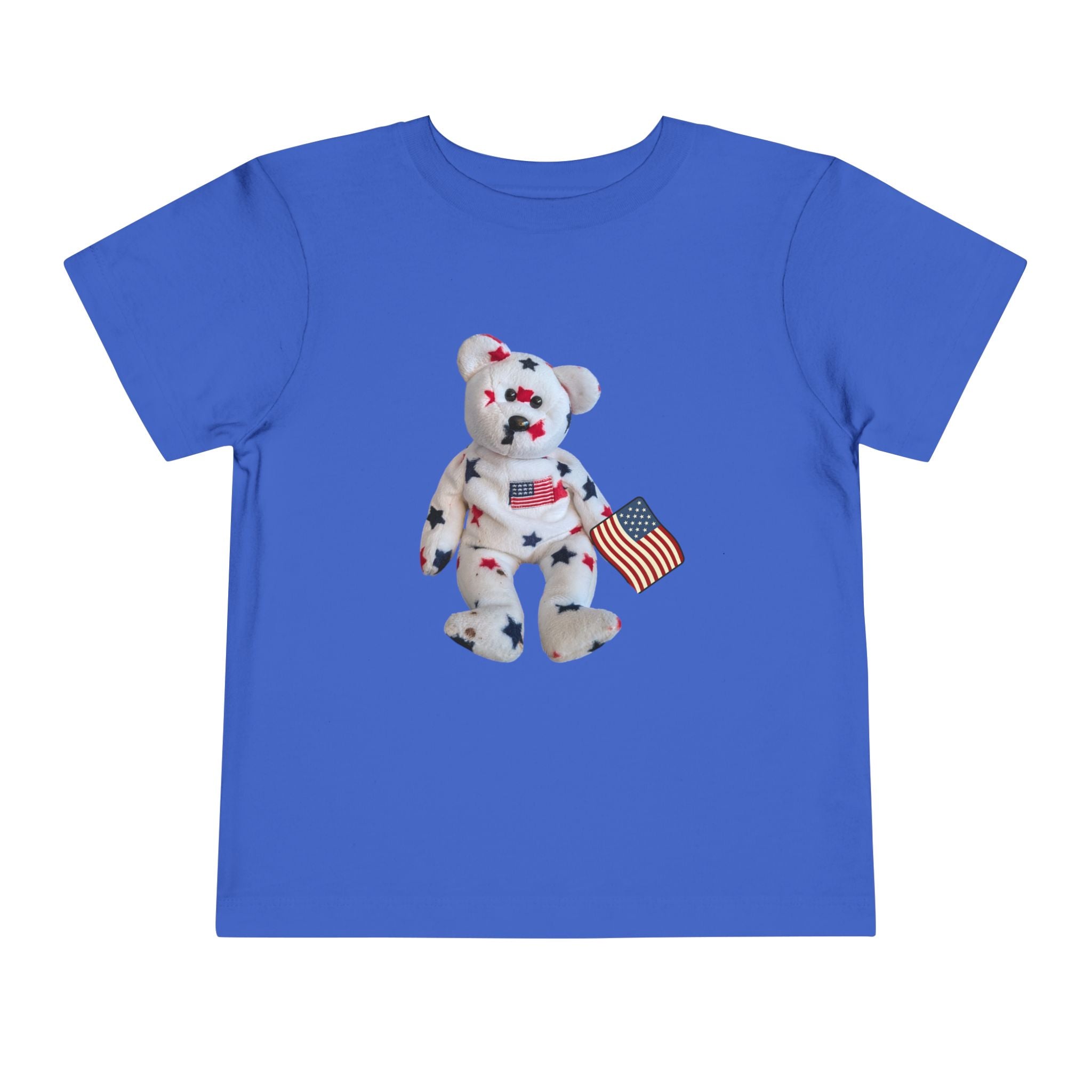 Beanie Bear Patriotic Toddler Tee —2T - 5T Patriotic Bald Eagle "USA 2026" Graphic